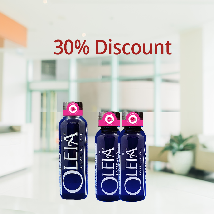 Oleia Rose Oil: 1-100ml+2-50ml at 30% Discount