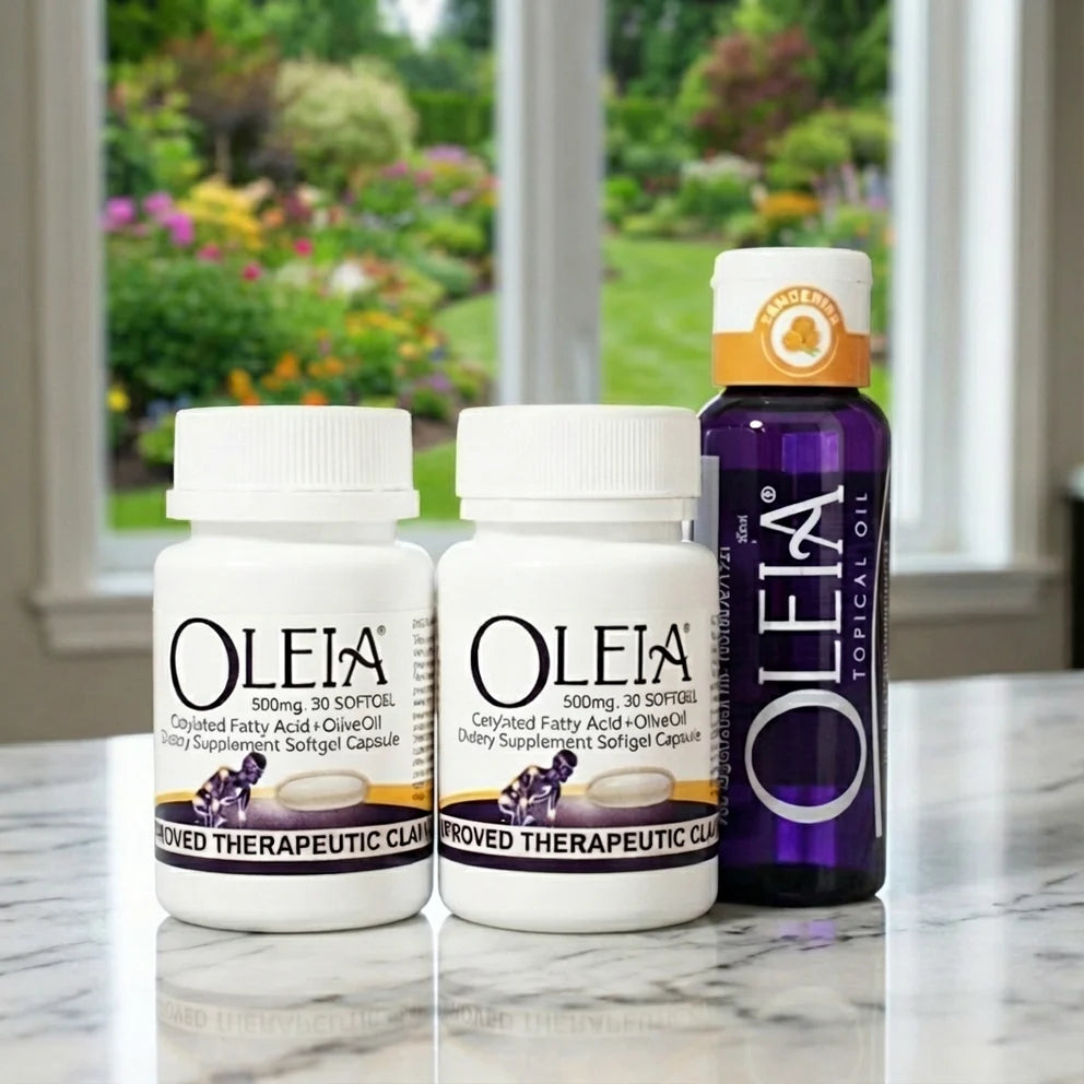 Oleia Softgels: 2 bottles at 10% Off with free Tangerine 50ml